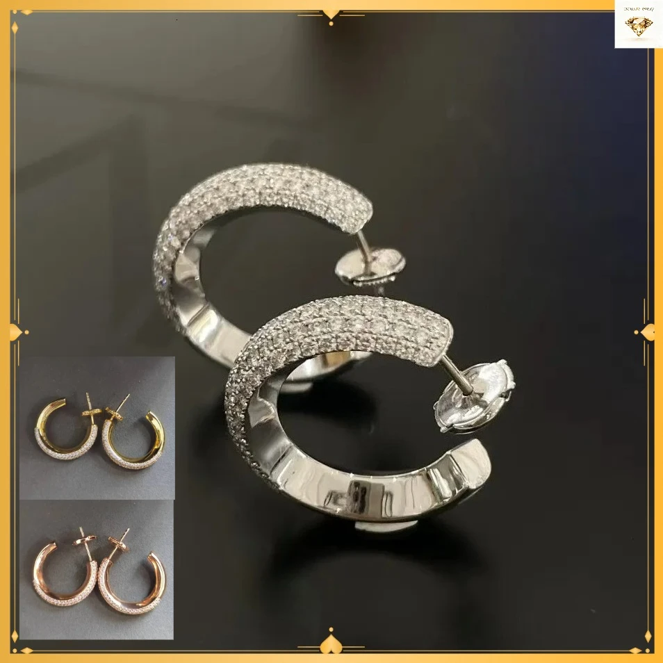 Designer Jewelry Accessories New StyleC-Shaped Full Diamond Earrings Fashion Ins Style Personality High-End Earrings For Women
Designer Jewelry Accessories New StyleC-Shaped Full Diamond Earrings Fashion Ins Style Personality High-End Earrings For Women