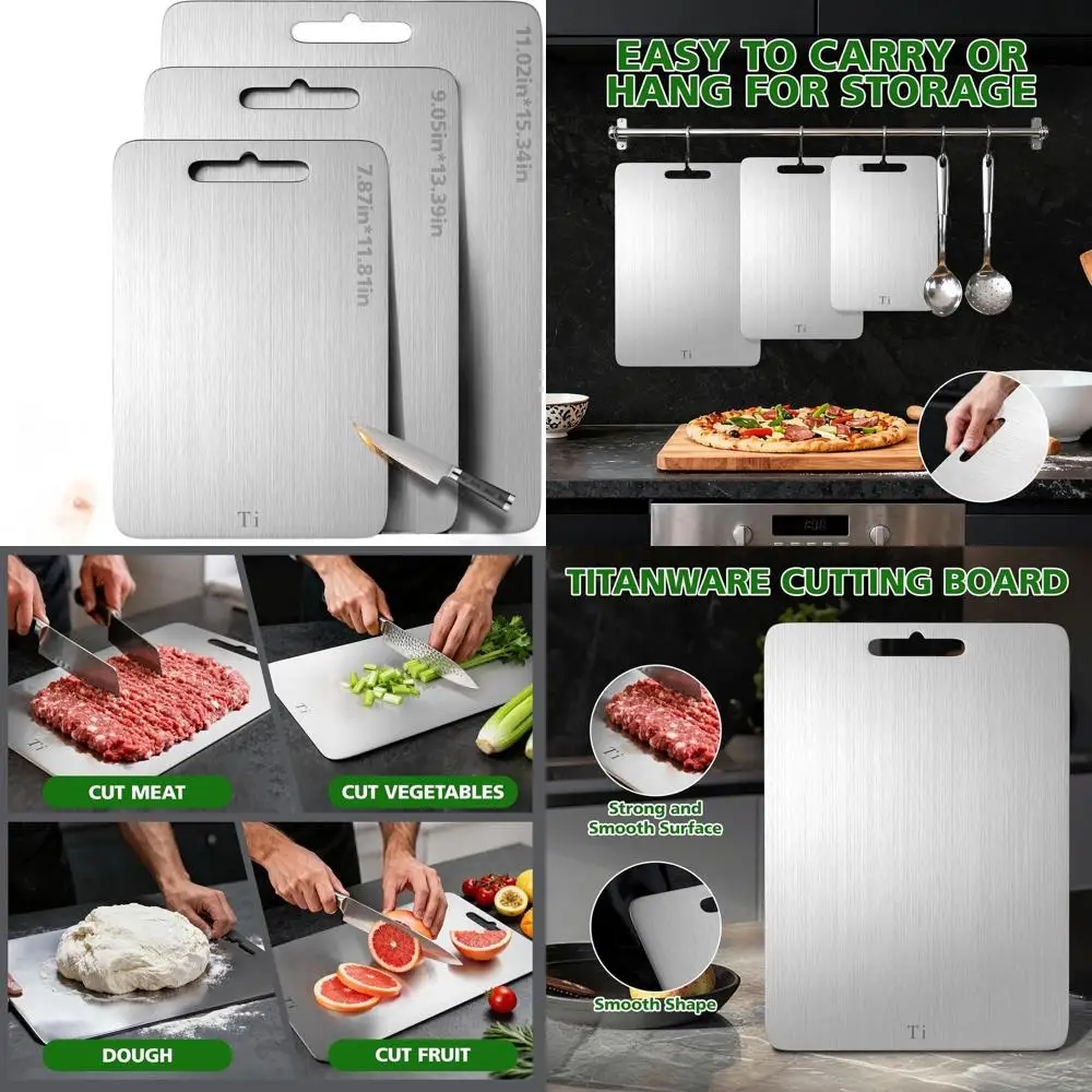 Прочная двусторонняя титановая разделочная доска — чистая титановая посуда, можно мыть в посудомоечной машине, пищевой, гигиенический кухонный инструмент
Прочная двусторонняя титановая разделочная доска — чистая титановая посуда, можно мыть в посудомоечной машине, пищевой, гигиенический кухонный инструмент