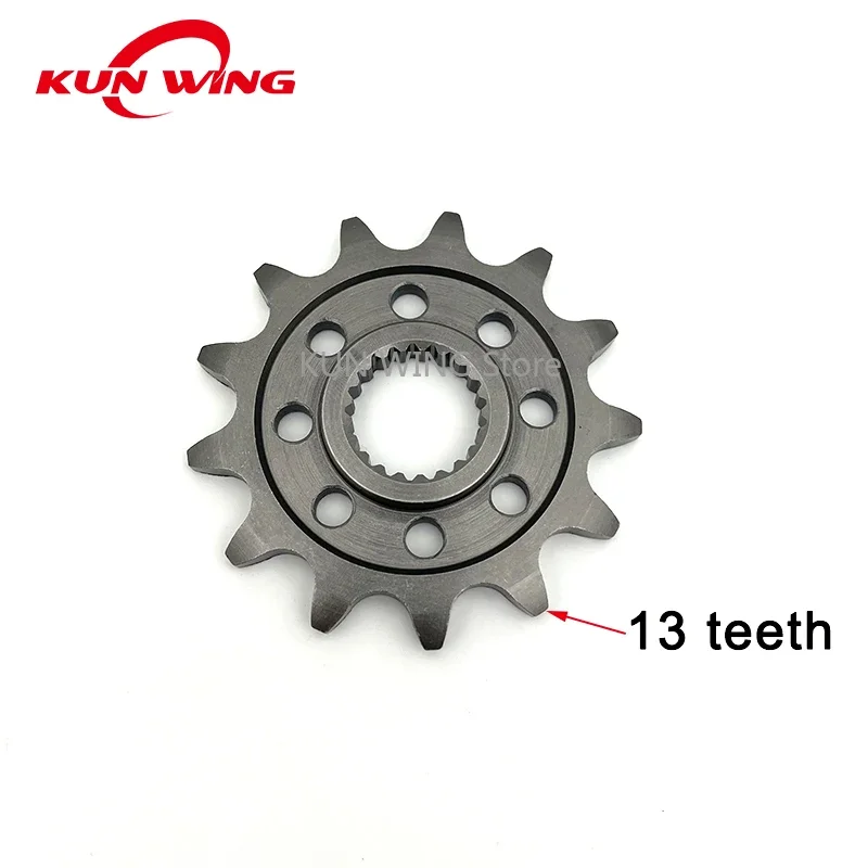 520-13T 13 Tooth Racing Motorcycle Front Sprocket for Honda CR125 CR 125 CR125R 04-07 CRF250 CRF 250 CRF250R 04-17 CRF250X 04-17
520-13T 13 Tooth Racing Motorcycle Front Sprocket for Honda CR125 CR 125 CR125R 04-07 CRF250 CRF 250 CRF250R 04-17 CRF250X 04-17