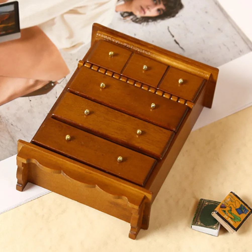 Miniature Cabinet for Dollhouse Wooden Construction Fine Detail Natural Texture Vintage Style Mini House Furniture Living Room
Miniature Cabinet for Dollhouse Wooden Construction Fine Detail Natural Texture Vintage Style Mini House Furniture Living Room