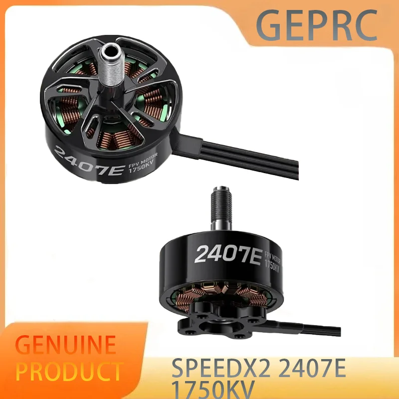 GEPRC SPEEDX2 2407E Motor 1750KV High Torque Low Power Useage Suitable for 5 -6inch Racing FPV Quads Racing RC Drone Multicopter
GEPRC SPEEDX2 2407E Motor 1750KV High Torque Low Power Useage Suitable for 5 -6inch Racing FPV Quads Racing RC Drone Multicopter