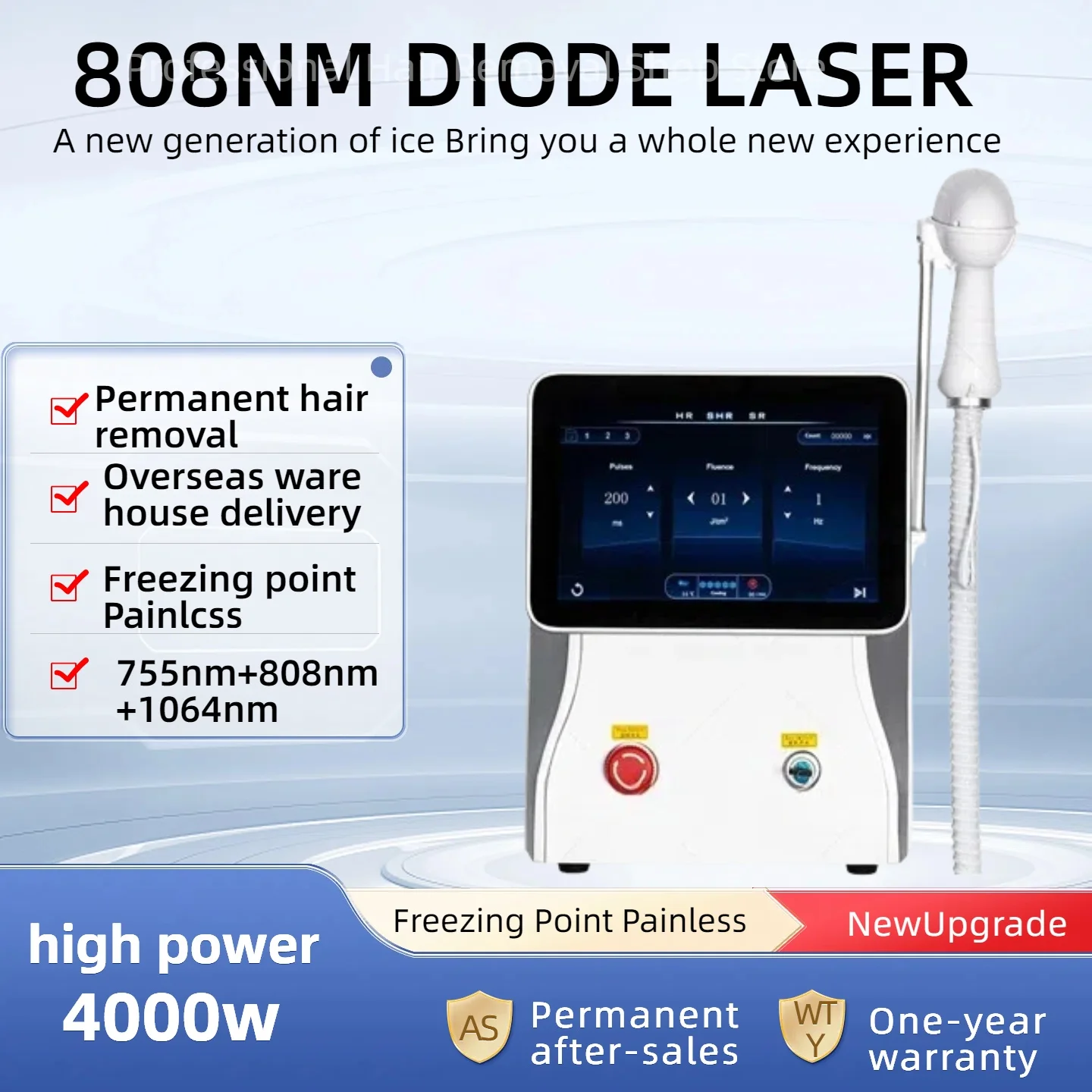 Двойная распродажа 11! Диодный александритовый лазерный аппарат 4000 Вт для удаления волос с ледяным охлаждением, титановое портативное устройство для тела и лица дома. 
Двойная распродажа 11! Диодный александритовый лазерный аппарат 4000 Вт для удаления волос с ледяным охлаждением, титановое портативное устройство для тела и лица дома.