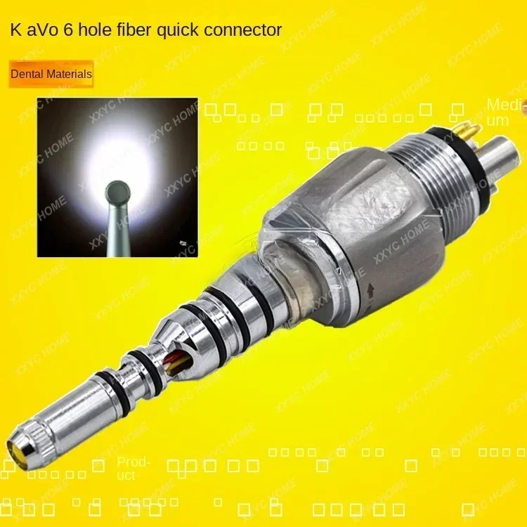 Dental Ka.Vo Fiber Optic Quick Connector Slip 6-Hole Fiber Optic Quick Connector Led Quick Connector
Dental Ka.Vo Fiber Optic Quick Connector Slip 6-Hole Fiber Optic Quick Connector Led Quick Connector
