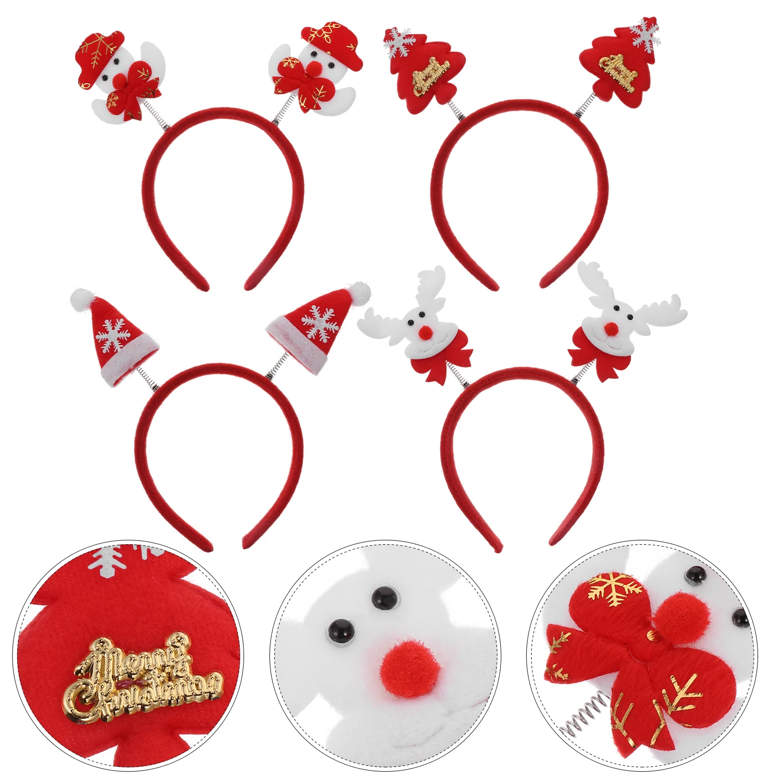 4pcs Kids Performance Headband Set Christmas Hair Accessories Lightweight Party Stage Costume Decor For Children
4pcs Kids Performance Headband Set Christmas Hair Accessories Lightweight Party Stage Costume Decor For Children