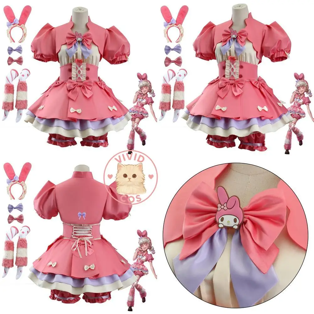 Hot Game Identity V Cheerleader Anime Tracy Reznik Costume Cute Pink Dress Uniform with Wig Cheerleading Props Cosplay Hallowee
Hot Game Identity V Cheerleader Anime Tracy Reznik Costume Cute Pink Dress Uniform with Wig Cheerleading Props Cosplay Hallowee