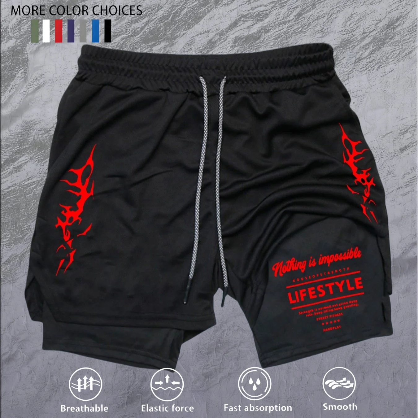 Print 2 in 1 Running Workout Shorts for Men Gym Performance Compression Shorts with Phone Pocket Towel Loop Athletic Activewear
Print 2 in 1 Running Workout Shorts for Men Gym Performance Compression Shorts with Phone Pocket Towel Loop Athletic Activewear