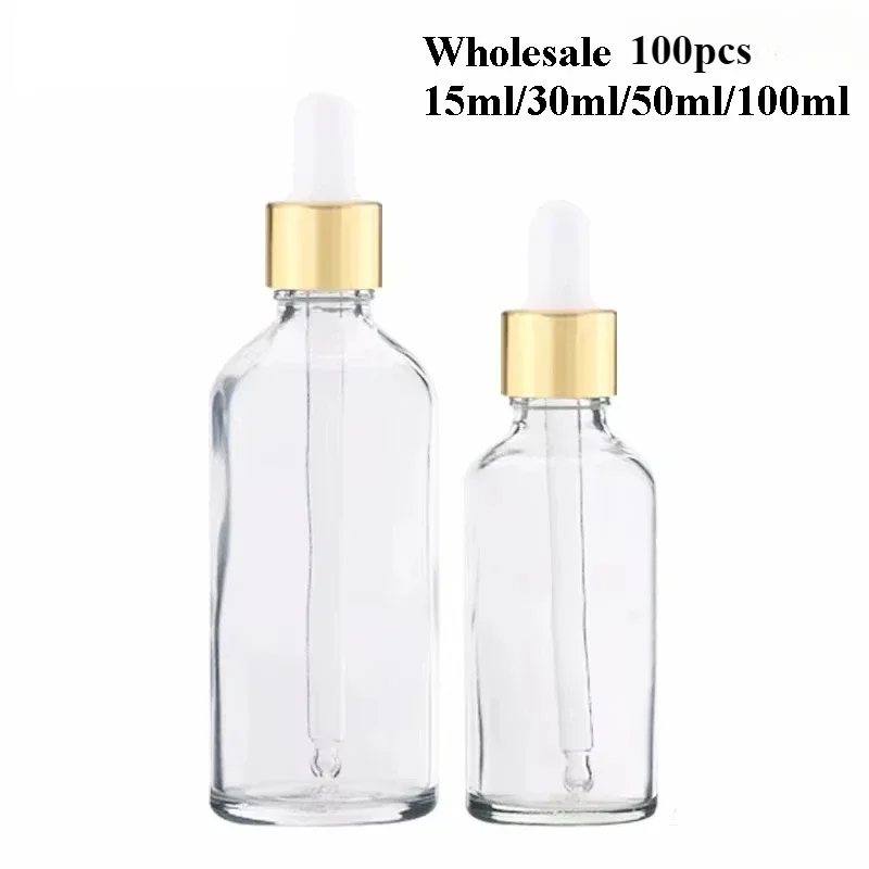 Wholesale 100PCS 15/30/50/100ml bulk clear Dropper Bottles Essential Oil Glass Aromatherapy Liquid amber Massage Pipette Bottle
Wholesale 100PCS 15/30/50/100ml bulk clear Dropper Bottles Essential Oil Glass Aromatherapy Liquid amber Massage Pipette Bottle