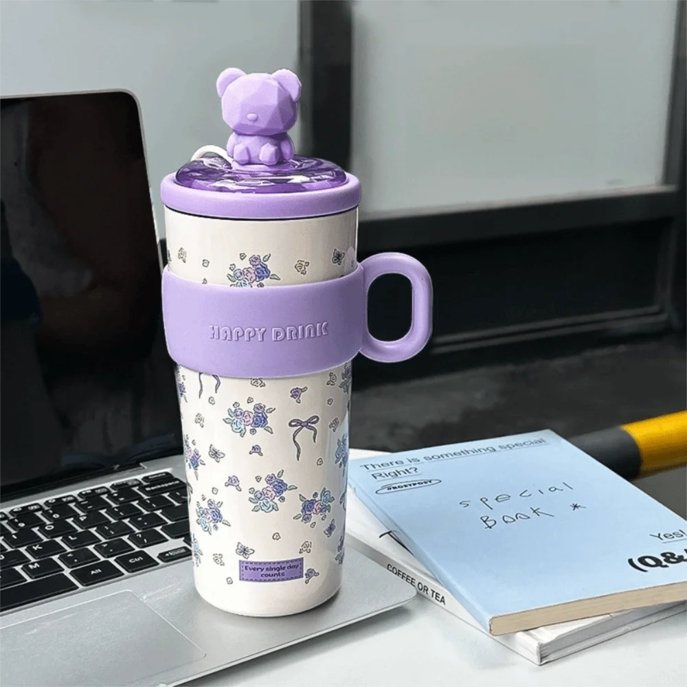 Portable Bear Vacuum Straw Mug Stainless Steel Cartoon Insulated Sippy Cup Water Bottle Gifts
Portable Bear Vacuum Straw Mug Stainless Steel Cartoon Insulated Sippy Cup Water Bottle Gifts