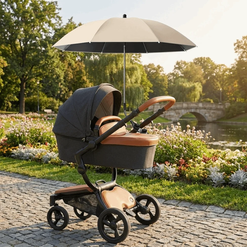 Adjustable UV Protection Umbrella 2-in-1 Design 360 Degree Pram Cover Umbrella with Clamp Universal Baby Stroller Umbrella
Adjustable UV Protection Umbrella 2-in-1 Design 360 Degree Pram Cover Umbrella with Clamp Universal Baby Stroller Umbrella