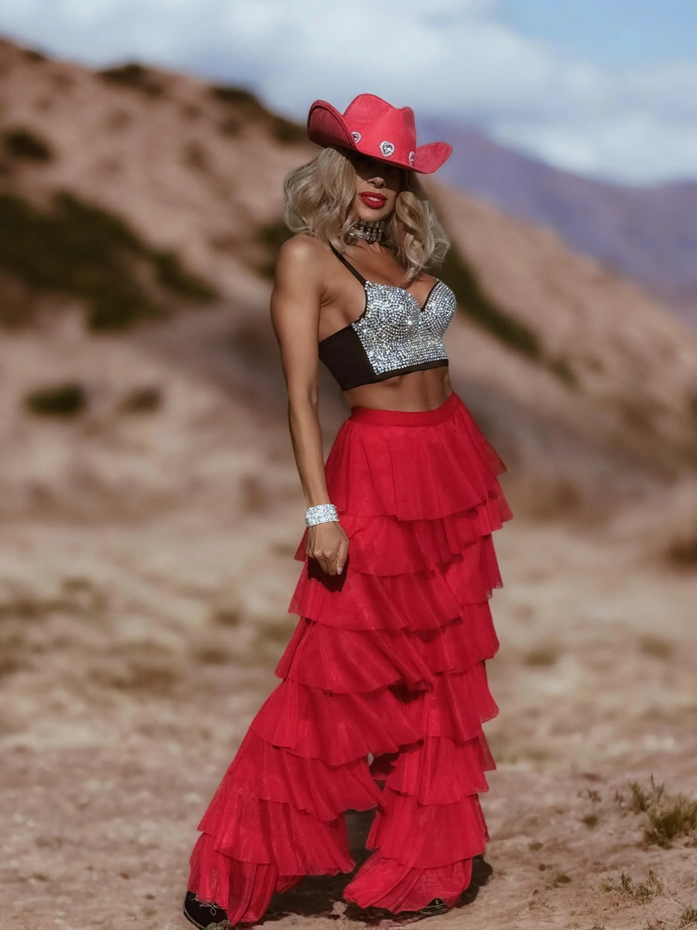 Red Oversize Layered Tulle Long Loose Women Pants Stretchy Waistband Tutu Tulle Pant Costumes For Stage Show
Red Oversize Layered Tulle Long Loose Women Pants Stretchy Waistband Tutu Tulle Pant Costumes For Stage Show