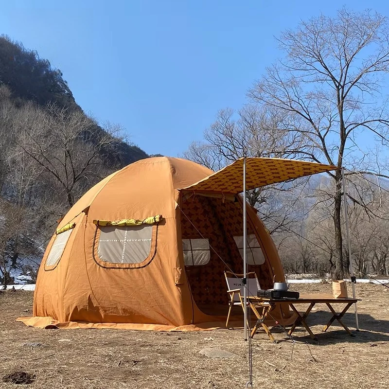 Middle Eastern Inflatable Camping Tent Waterproof Outdoor Tent for Family Picnic Lightweight And Comfortable in Khaki Color 4.5
Middle Eastern Inflatable Camping Tent Waterproof Outdoor Tent for Family Picnic Lightweight And Comfortable in Khaki Color 4.5