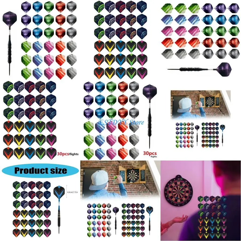G6DE 30Pcs Colorful Standard Flight Outdoor Wing Tail for Dart Game
G6DE 30Pcs Colorful Standard Flight Outdoor Wing Tail for Dart Game