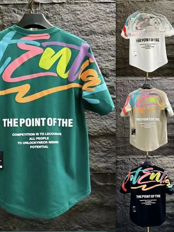 Повседневная универсальная мужская футболка свободного кроя с принтом, модный топ с коротким рукавом для всех сезонов
Повседневная универсальная мужская футболка свободного кроя с принтом, модный топ с коротким рукавом для всех сезонов