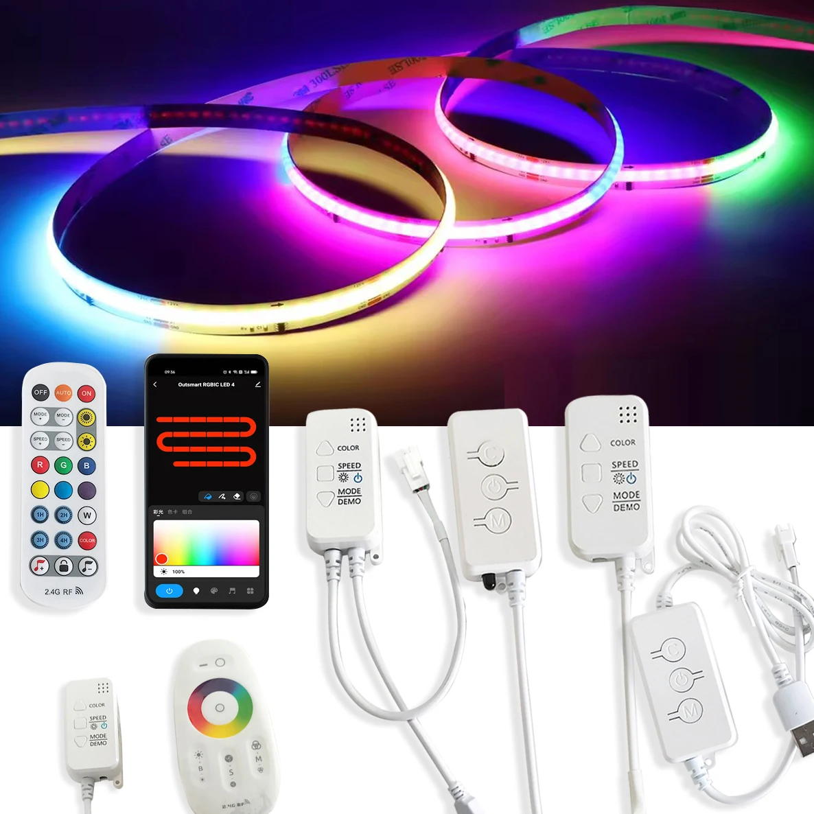 WS2811 Magic Home WiFi RGB Pixels DC12-24V LED Controller Compatible Alexa/Google Home For Addressable RGB Led Strip
WS2811 Magic Home WiFi RGB Pixels DC12-24V LED Controller Compatible Alexa/Google Home For Addressable RGB Led Strip