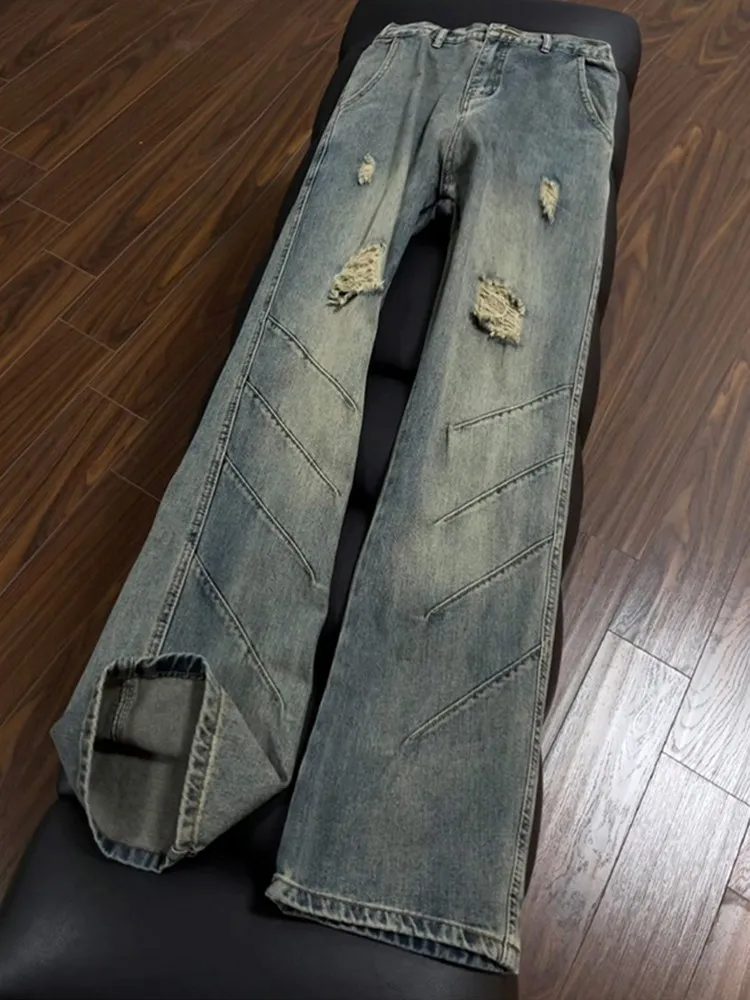 Cleanfit American Style Shark Gills Pleated Men's Jeans Design Sensation Pants Vibe Micro Flared Knife Hole Jeans
Cleanfit American Style Shark Gills Pleated Men's Jeans Design Sensation Pants Vibe Micro Flared Knife Hole Jeans
