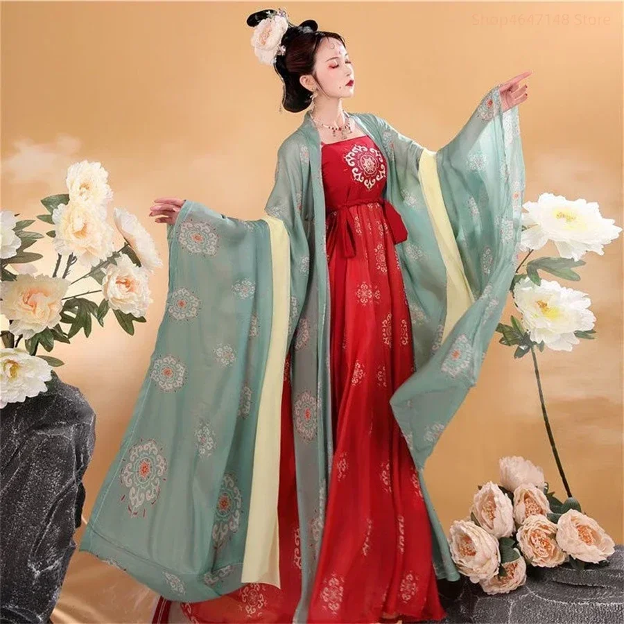 Vestido Hanfu chino de София Retro para mujer, traje de baile Floral Vintage antiguo para праздничный, фестиваль, фиеста, ropa tradi
Vestido Hanfu chino de София Retro para mujer, traje de baile Floral Vintage antiguo para праздничный, фестиваль, фиеста, ropa tradi