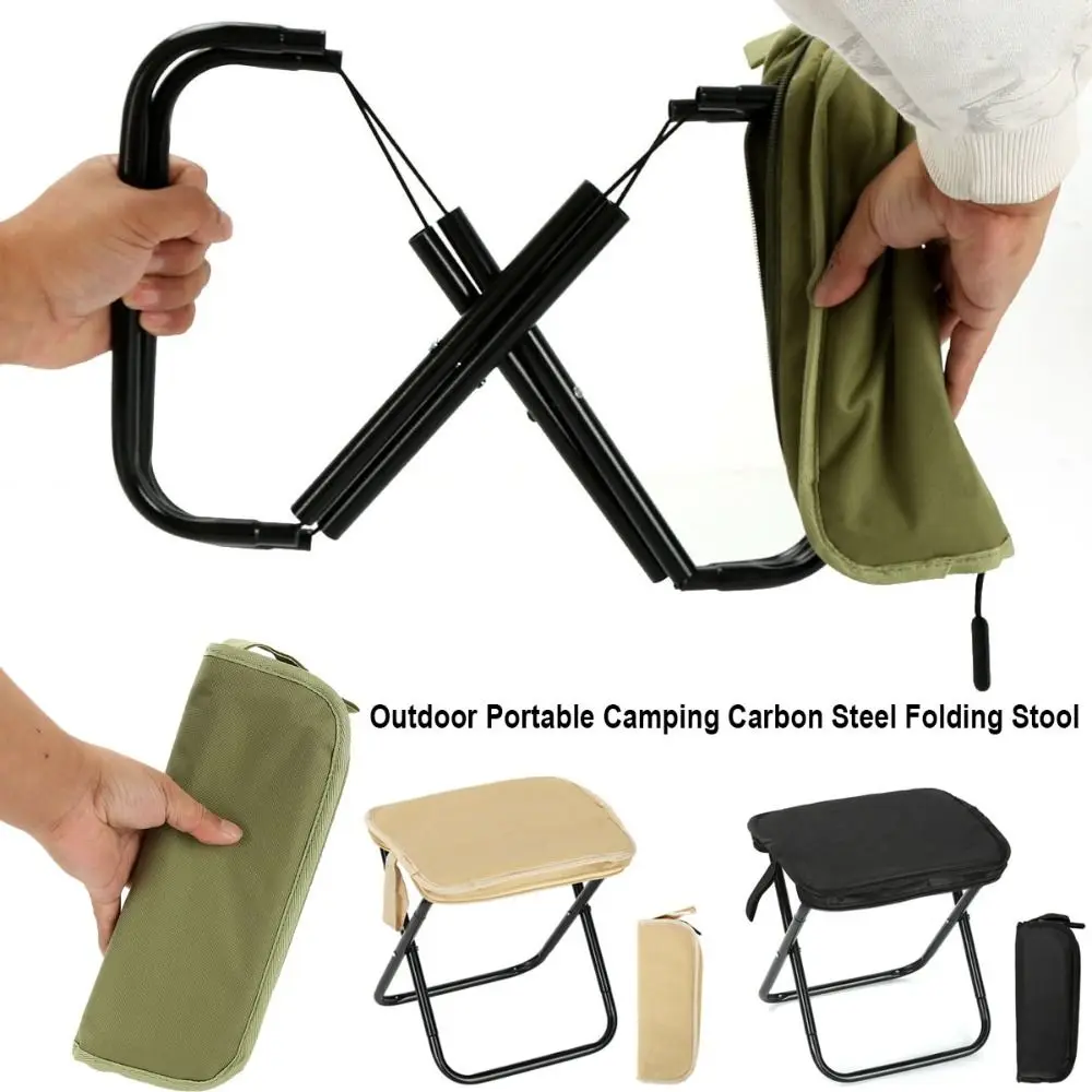 Multifunctional Outdoor Folding Stool Portable Ultra Light Carbon Steel Camping Chair Small Beach Backpacking Camp Chair
Multifunctional Outdoor Folding Stool Portable Ultra Light Carbon Steel Camping Chair Small Beach Backpacking Camp Chair