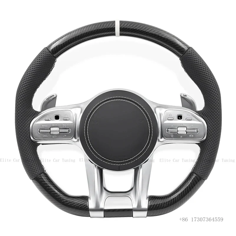 Carbon Fiber Car Steering Wheel for Mercedes Benz W166 W177 W204 W205 W212 W213 W222 W221 W223 E63s C180 E200
Carbon Fiber Car Steering Wheel for Mercedes Benz W166 W177 W204 W205 W212 W213 W222 W221 W223 E63s C180 E200