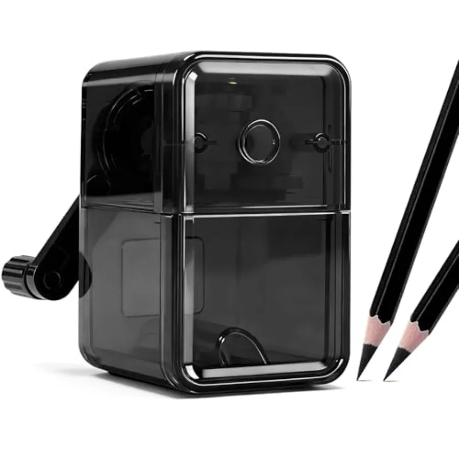 Manual Pencil Sharpener, Labor-Saving Hand Crank Automatic Pen Entry, for 6.5-8 mm Pencils and Colored Pencils with 2 Levels of
Manual Pencil Sharpener, Labor-Saving Hand Crank Automatic Pen Entry, for 6.5-8 mm Pencils and Colored Pencils with 2 Levels of