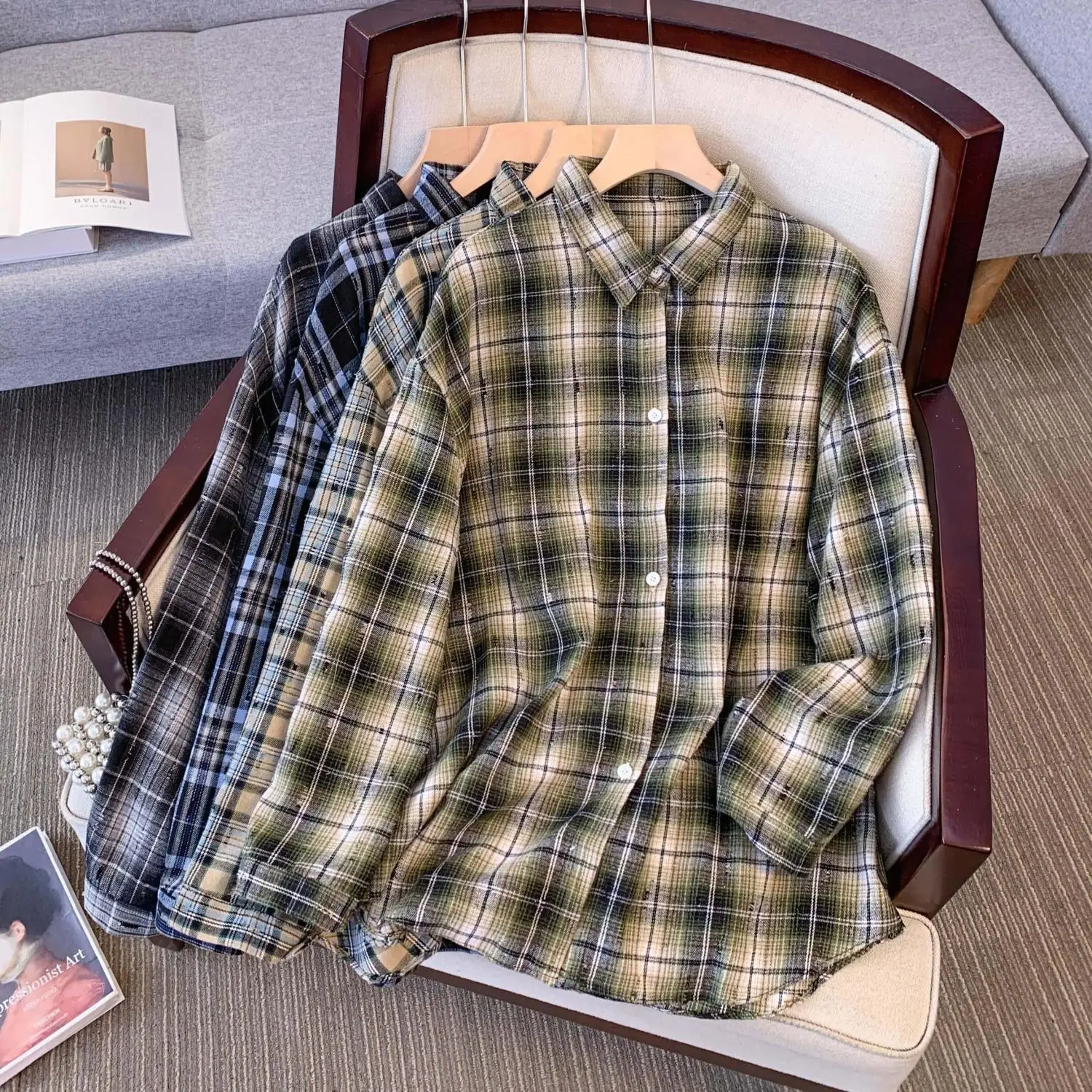 Ночной клуб, сексуальная девушка irt 2025, новинка, американский ретро клетчатый женский весенне-осенний фреска, свободный крой, классический Sle
Ночной клуб, сексуальная девушка irt 2025, новинка, американский ретро клетчатый женский весенне-осенний фреска, свободный крой, классический Sle