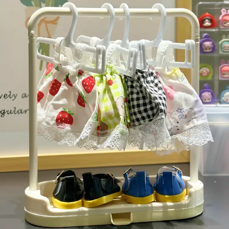 Labubu Mini Clothesse Hanger 10pcs/Set Used For Labubu And Other 17 Cm Dolls Shoe Rack Doll Accessories Birthday Gifts Kids Toys
Labubu Mini Clothesse Hanger 10pcs/Set Used For Labubu And Other 17 Cm Dolls Shoe Rack Doll Accessories Birthday Gifts Kids Toys