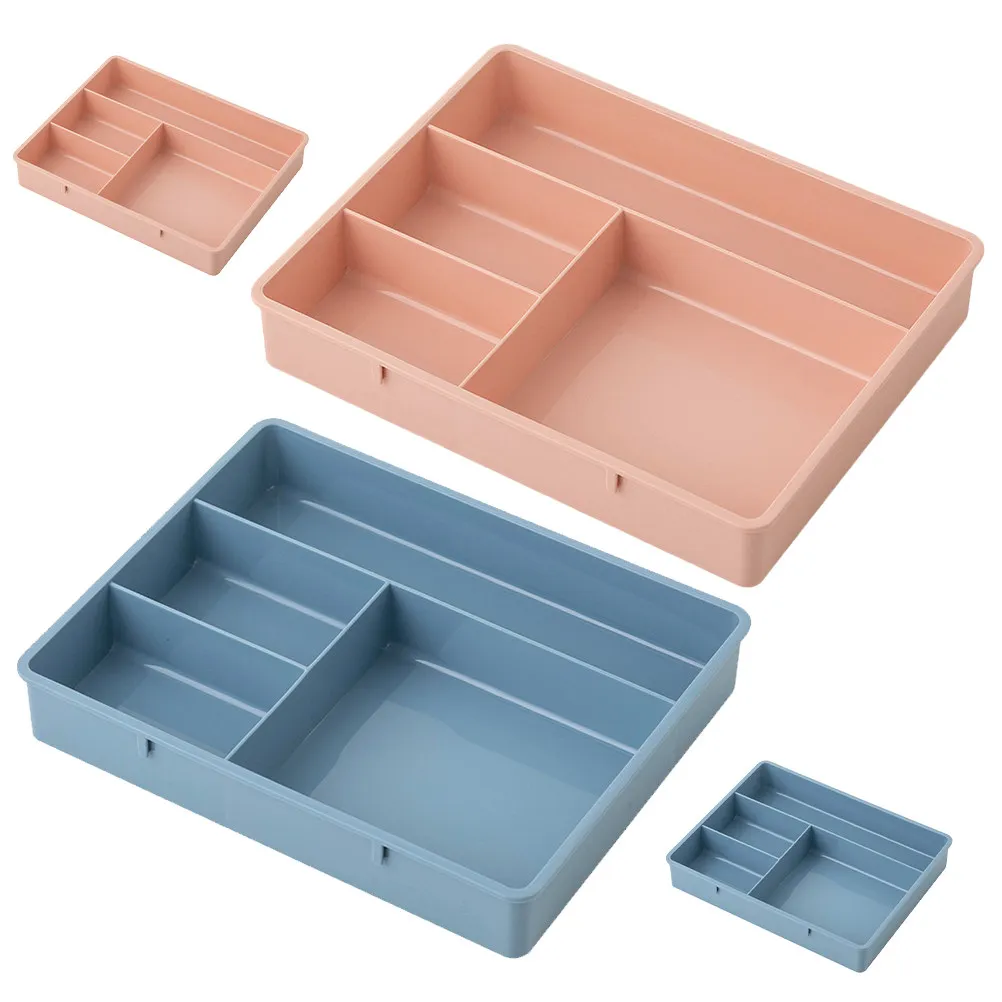 Набор из 4 органайзеров для стола: вместительные контейнеры для хранения, подставки для косметики, разделители для ящиков офисного стола
Набор из 4 органайзеров для стола: вместительные контейнеры для хранения, подставки для косметики, разделители для ящиков офисного стола