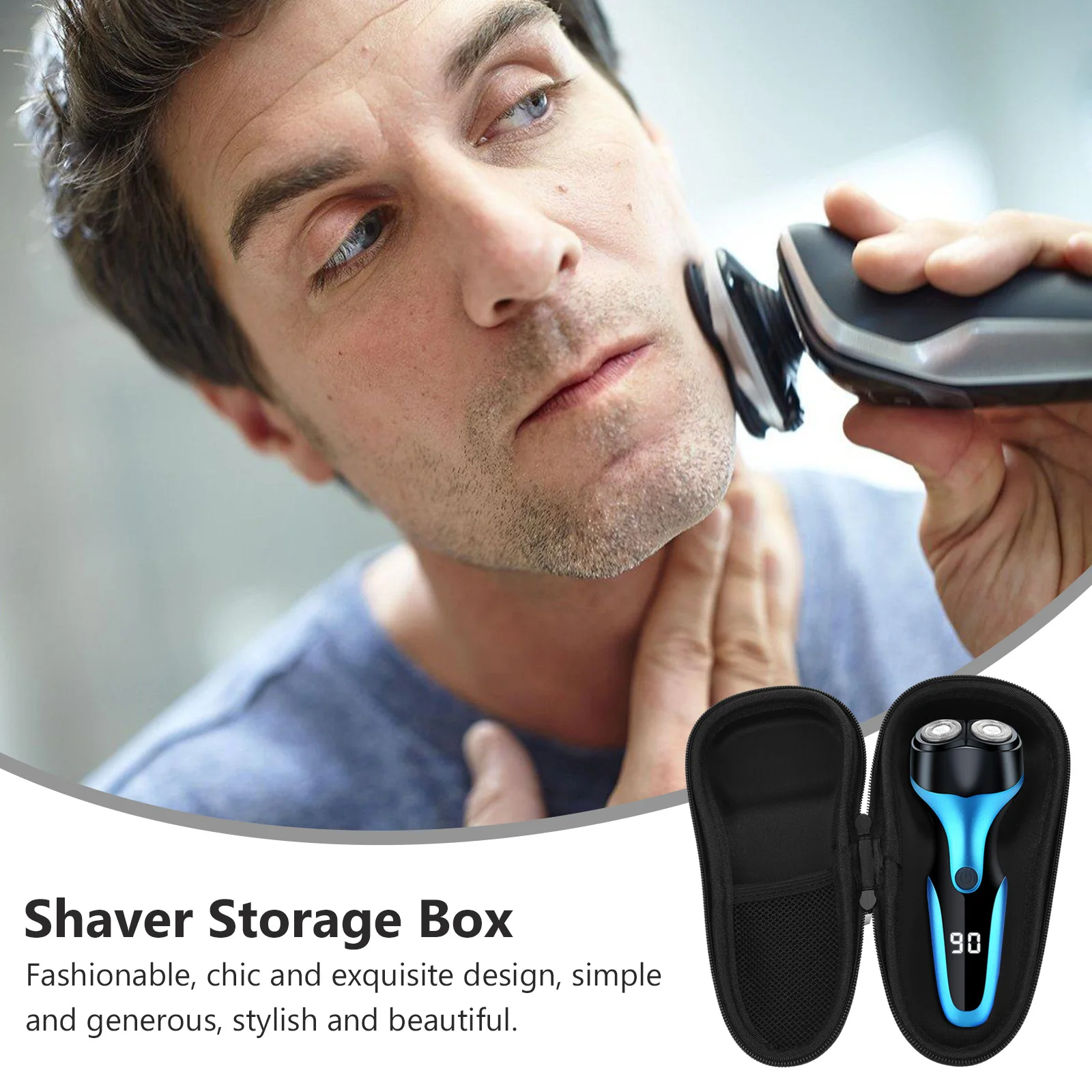 Razor Protective Case Shaver Bag Portable Carrying Storage Pouch Beard Travel Black PU Waterproof Shockproof Dustproof
Razor Protective Case Shaver Bag Portable Carrying Storage Pouch Beard Travel Black PU Waterproof Shockproof Dustproof
