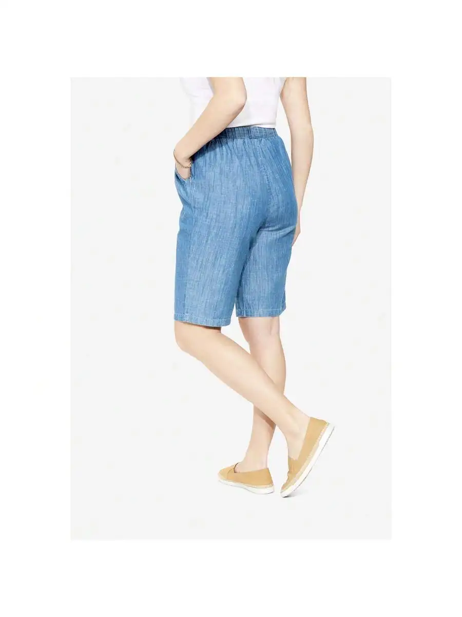 Women Drawstring Denim Shorts Cotton Chambray Casual Loose Fit Summer Shorts
Women Drawstring Denim Shorts Cotton Chambray Casual Loose Fit Summer Shorts