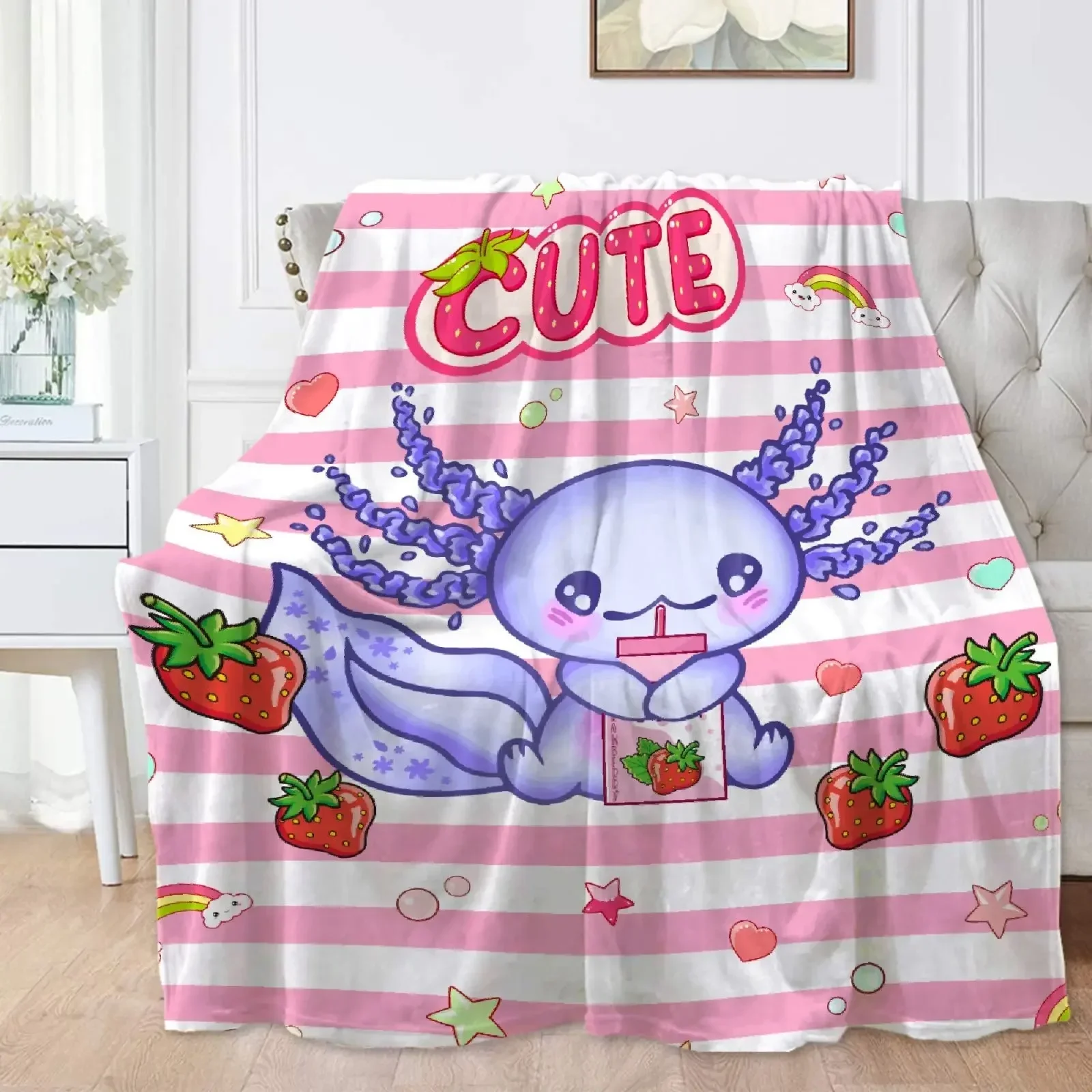 Cute Axolotl Flannel Blanket,Throw Blanket Soft Warm Plush Lightweight Microfiber for Bed Couch Chair Living Room Birthday Gifts
Cute Axolotl Flannel Blanket,Throw Blanket Soft Warm Plush Lightweight Microfiber for Bed Couch Chair Living Room Birthday Gifts