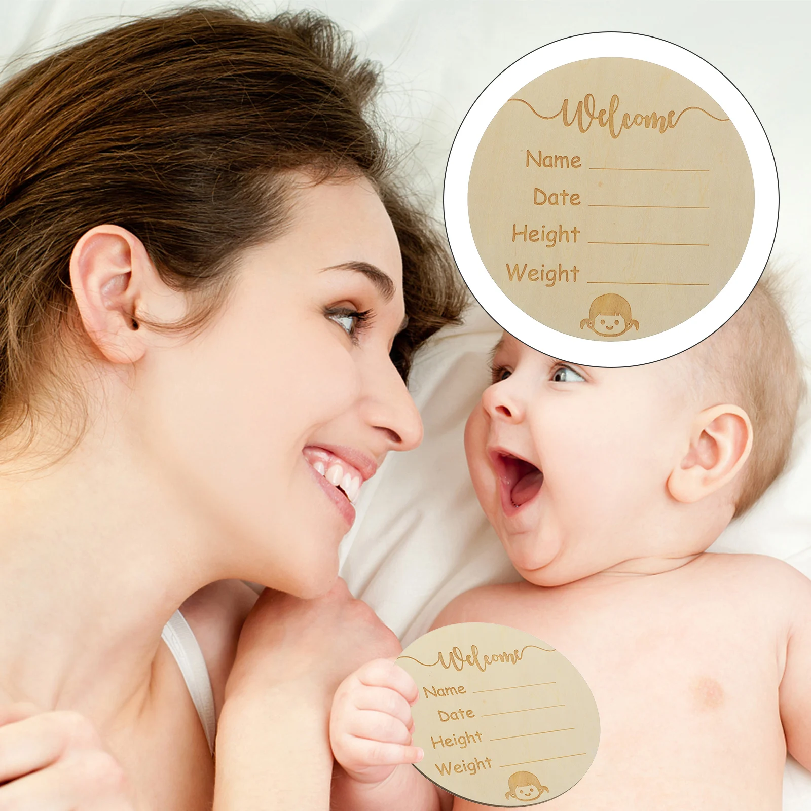 Wooden Baby Birth Sign Announcement Board Natural Basswood Plywood Newborn Name Tag Nursery Decor Gift Baby Arrival Marker
Wooden Baby Birth Sign Announcement Board Natural Basswood Plywood Newborn Name Tag Nursery Decor Gift Baby Arrival Marker