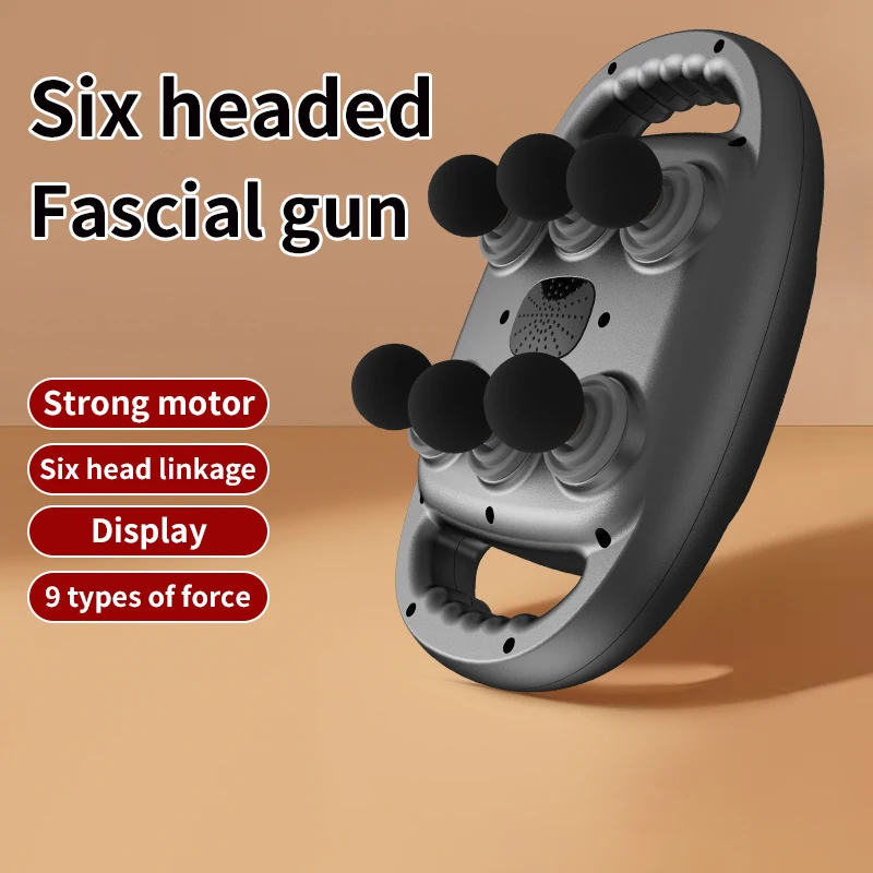 Six Heads Fascia Gun 9 Modes Professional Waist Back Arms Body Relaxation Massager Wireless Vibration Muscle Massage Gun
Six Heads Fascia Gun 9 Modes Professional Waist Back Arms Body Relaxation Massager Wireless Vibration Muscle Massage Gun