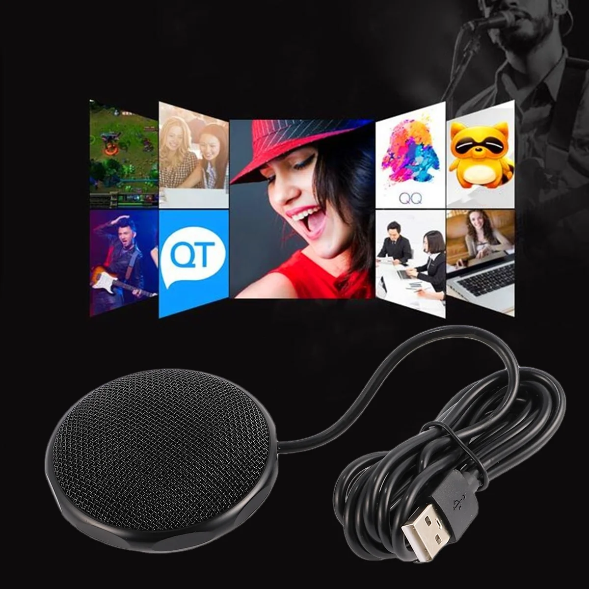 360-degree Sound Pickup Computer Conference Microphone USB for Recording Chat Online Class Portable Room Call Desktop Wired
360-degree Sound Pickup Computer Conference Microphone USB for Recording Chat Online Class Portable Room Call Desktop Wired