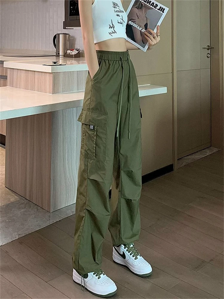 American Retro Military een Work Pants Women Summer Thin Ice Silk Qui Dry Sports Loose High Waist Wide Leg Harlan Trousers
American Retro Military een Work Pants Women Summer Thin Ice Silk Qui Dry Sports Loose High Waist Wide Leg Harlan Trousers