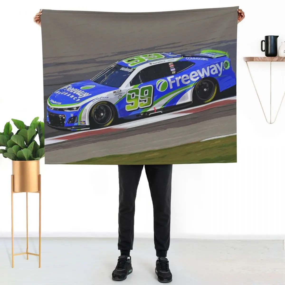 Daniel Suarez racing his 2023 nascar racecar Throw Blanket Warm Cozy Throw Blanket for Living Room Couch
Daniel Suarez racing his 2023 nascar racecar Throw Blanket Warm Cozy Throw Blanket for Living Room Couch