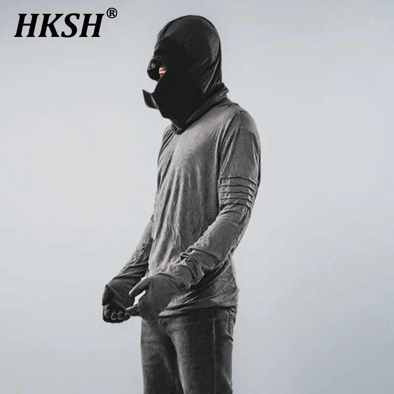 HKSH осенняя новая мужская футболка в стиле панк, тонкая эластичная футболка с морщинами, уличная нить, вертикальные отходы, комбинезон с рукавами, футболки HK2921
HKSH осенняя новая мужская футболка в стиле панк, тонкая эластичная футболка с морщинами, уличная нить, вертикальные отходы, комбинезон с рукавами, футболки HK2921