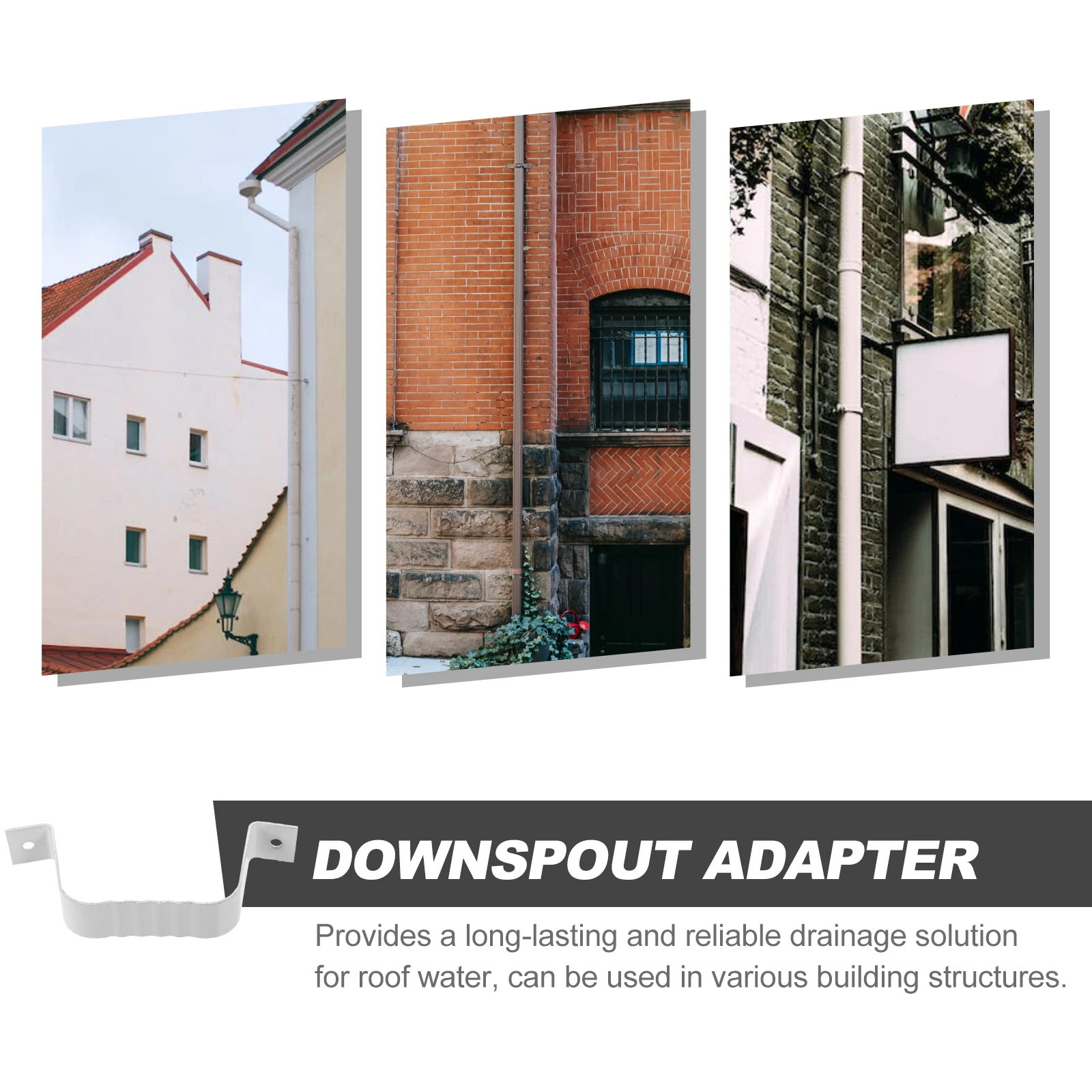 Aluminum Alloy Gutter Brackets Downspout Extension Heavy Load Outdoor PVC Fittings Pipe Clip Roof Water Drainage
Aluminum Alloy Gutter Brackets Downspout Extension Heavy Load Outdoor PVC Fittings Pipe Clip Roof Water Drainage