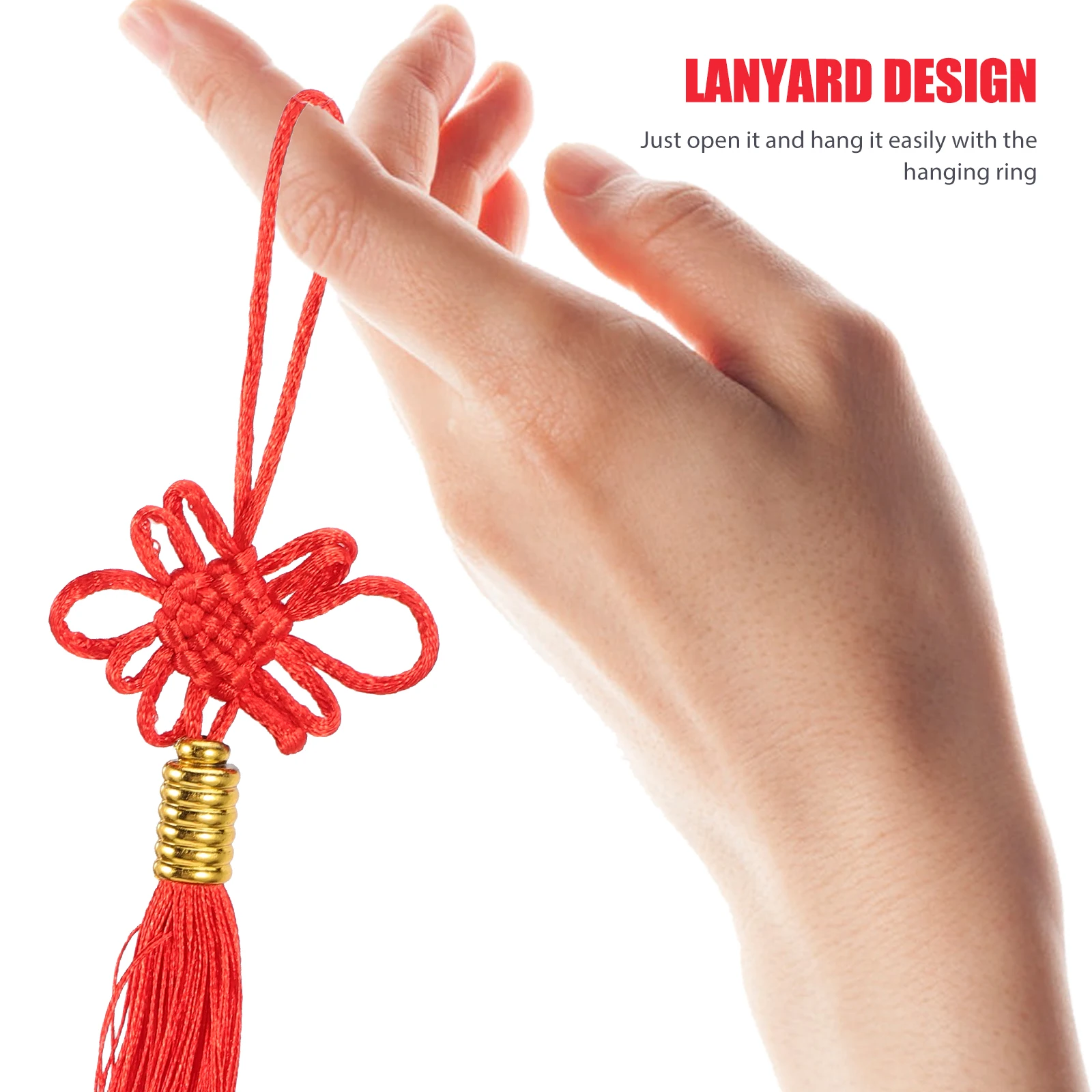 20 Pcs Knot Tassel Red Festival Supplies Wall Decor Indoor Outdoor Hanging Decor Chinese Style Pendant New Year Pendant
20 Pcs Knot Tassel Red Festival Supplies Wall Decor Indoor Outdoor Hanging Decor Chinese Style Pendant New Year Pendant