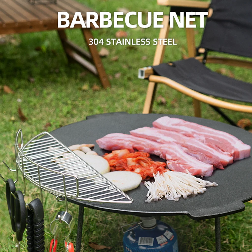 Stainless Steel Semi-Circular Oil Drain Rack Anti-Scorching Non-Stick Grill Rack for Outdoor Camping Barbeque Frying Pan Baking
Stainless Steel Semi-Circular Oil Drain Rack Anti-Scorching Non-Stick Grill Rack for Outdoor Camping Barbeque Frying Pan Baking