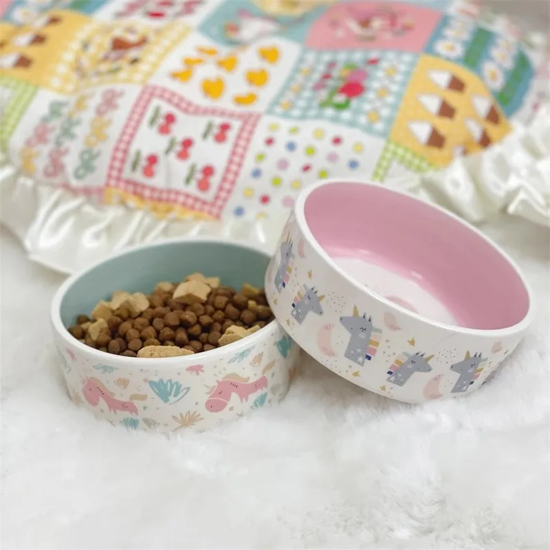 Cat Bowls Pet Food and Water Bowls Cartoon Print Ceramic for Cats Dogs Pets Bowl Food Water Feeding Pet Supplies
Cat Bowls Pet Food and Water Bowls Cartoon Print Ceramic for Cats Dogs Pets Bowl Food Water Feeding Pet Supplies