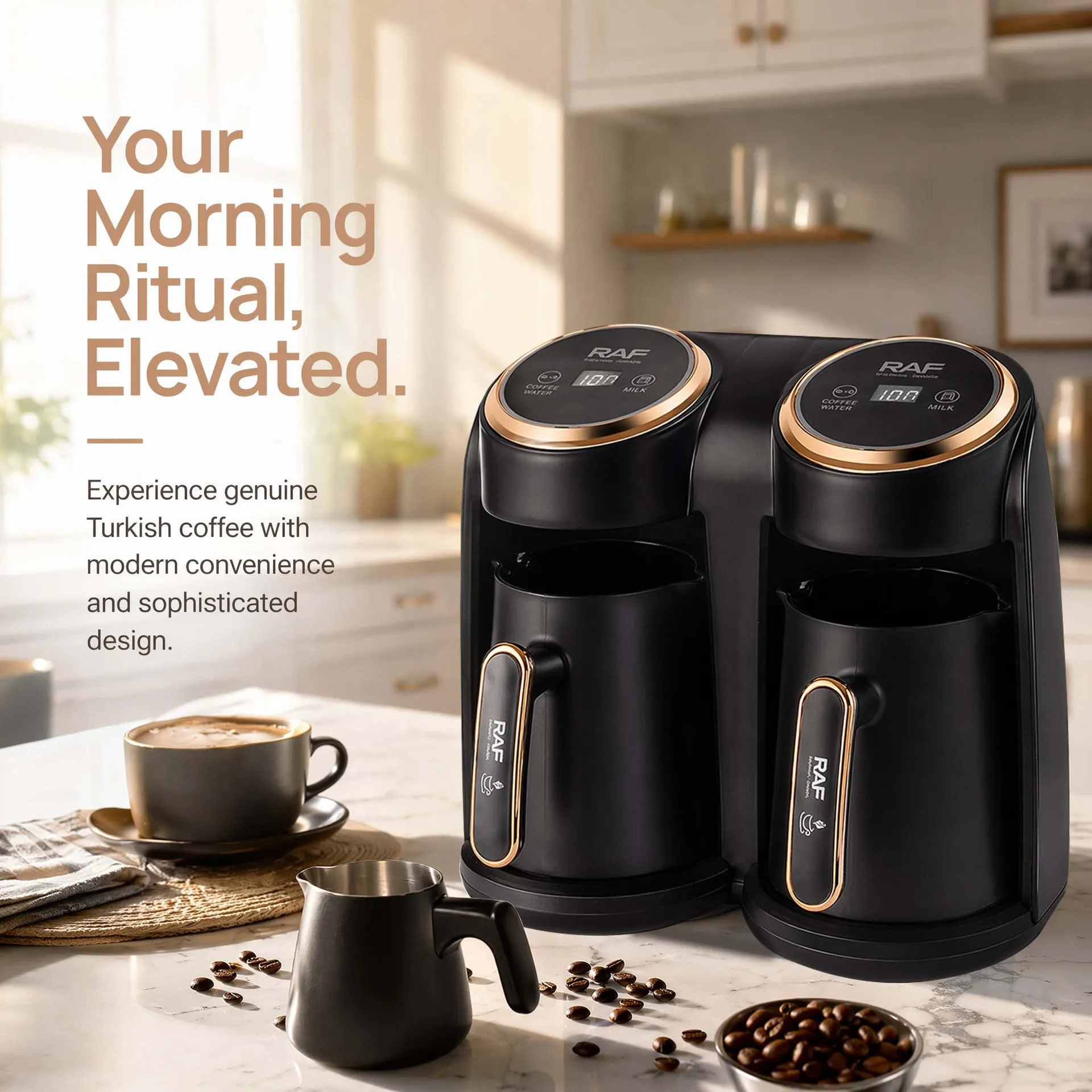 Cross-border double-pot coffee machine multifunctional coffee maker for brewing coffee and heating milk, 600ML capacity
Cross-border double-pot coffee machine multifunctional coffee maker for brewing coffee and heating milk, 600ML capacity