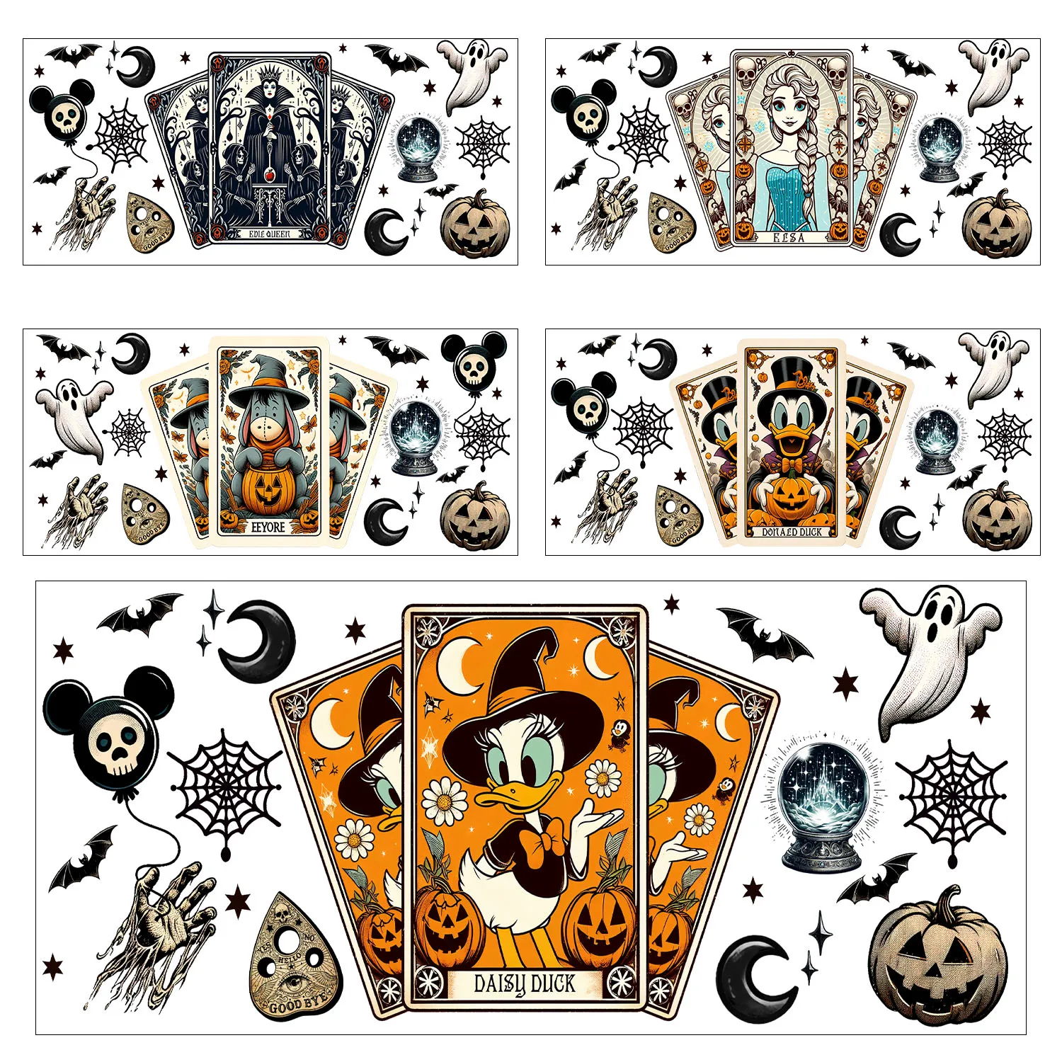 Halloween vibe Mickey Tarot Easy peel waterproof DIY Decals 3D transfers uvdtf stickers 16oz uv dtf tumbler cup wraps sticker 
Halloween vibe Mickey Tarot Easy peel waterproof DIY Decals 3D transfers uvdtf stickers 16oz uv dtf tumbler cup wraps sticker