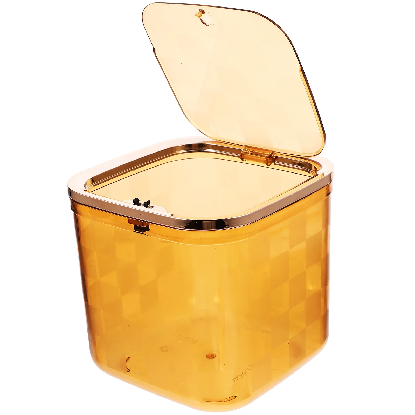 Office Trash Can Transparent Garbage Cans with Lid Cover Small Desktop Bin Mini
Office Trash Can Transparent Garbage Cans with Lid Cover Small Desktop Bin Mini