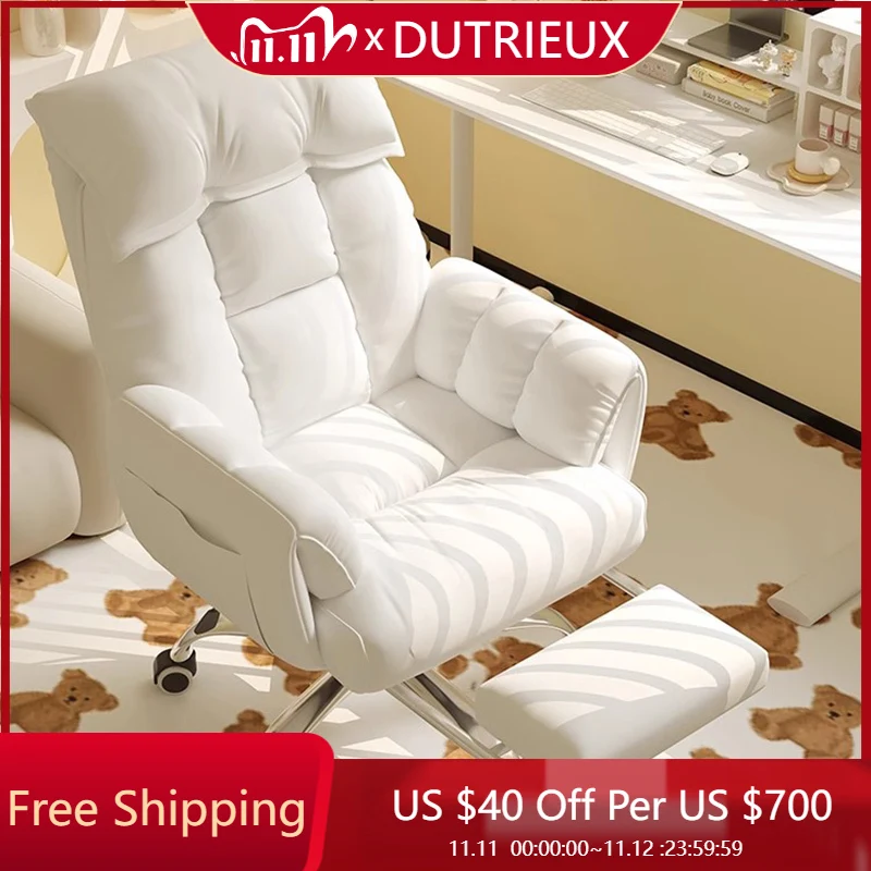 Nordic Computer Office Chair Arm Luxury Ergonomic Salon Study Swivel Throne Office Chair Recliner Silla Oficina Trendy Furniture
Nordic Computer Office Chair Arm Luxury Ergonomic Salon Study Swivel Throne Office Chair Recliner Silla Oficina Trendy Furniture