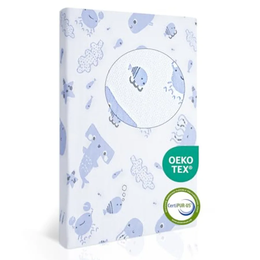 Pack and Play Mattress, Dual Sided Premium Memory Foam Pack N Play Mattresses for Baby 38"x26" Breathable Mattress for Pack N P
Pack and Play Mattress, Dual Sided Premium Memory Foam Pack N Play Mattresses for Baby 38"x26" Breathable Mattress for Pack N P