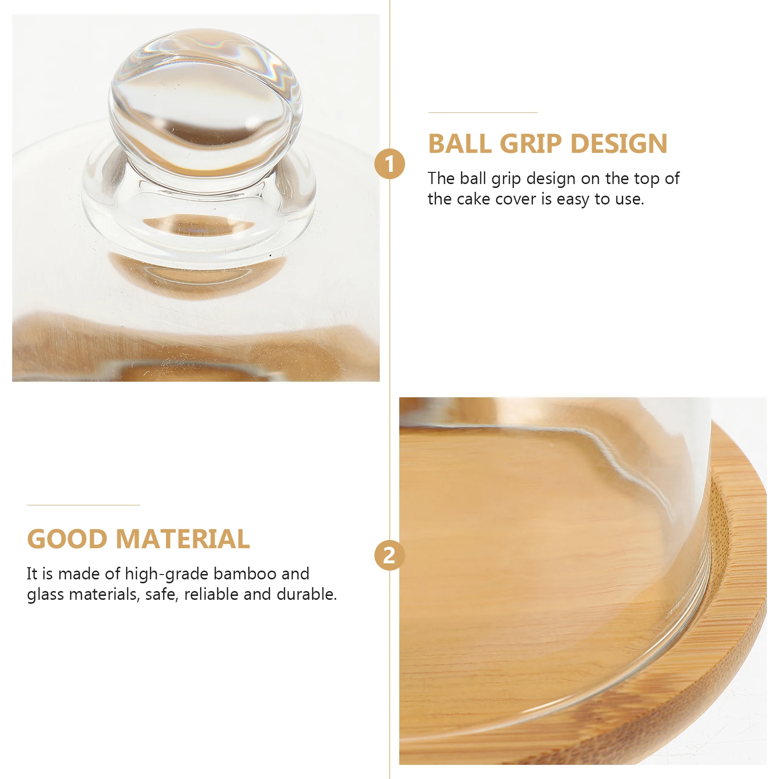 Round Glass Cake Tray Bamboo Dome Dessert Display Plate Set Store Food Fresh Long Term Use Cake Dish With Cover
Round Glass Cake Tray Bamboo Dome Dessert Display Plate Set Store Food Fresh Long Term Use Cake Dish With Cover