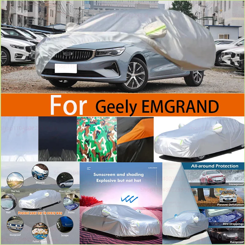 Черный и серебристый универсальный автомобильный чехол, водонепроницаемый, пылезащитный, уличная защита, полная защита от дождя, снега, УФ-защита для Geely EMGRAND
Черный и серебристый универсальный автомобильный чехол, водонепроницаемый, пылезащитный, уличная защита, полная защита от дождя, снега, УФ-защита для Geely EMGRAND