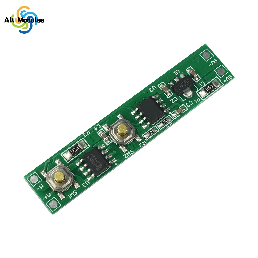DC 9V Miniature Motor Drive Forwards and Reverse Controller Module Momentary Switch Board for DIY Electric Screwdriver