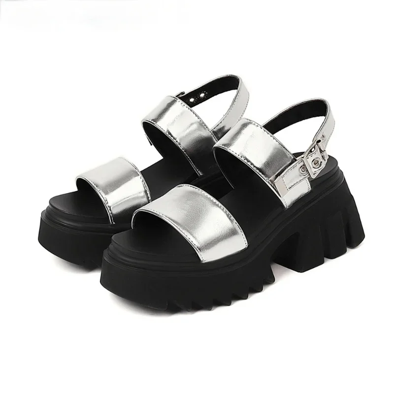 Platform Casual Sandals Women Gladiator Summer Shoes 2025 New Brand Designer Woman Wedges High Heels Ladies Silver Sandal
Platform Casual Sandals Women Gladiator Summer Shoes 2025 New Brand Designer Woman Wedges High Heels Ladies Silver Sandal