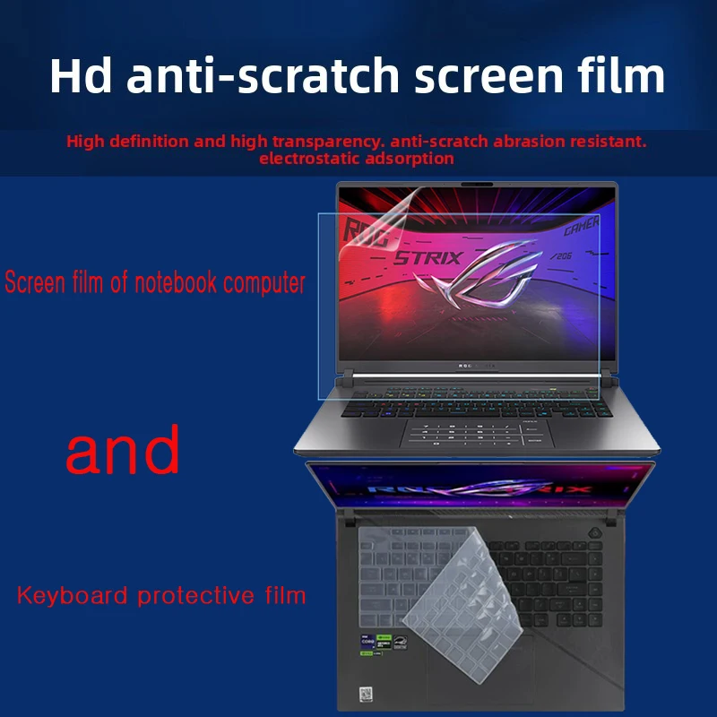 For Asus ROG Strix G16 2025/2024/23laptop accessories keyboard protective film HD scratch-resistant screen film peep-proof film
For Asus ROG Strix G16 2025/2024/23laptop accessories keyboard protective film HD scratch-resistant screen film peep-proof film