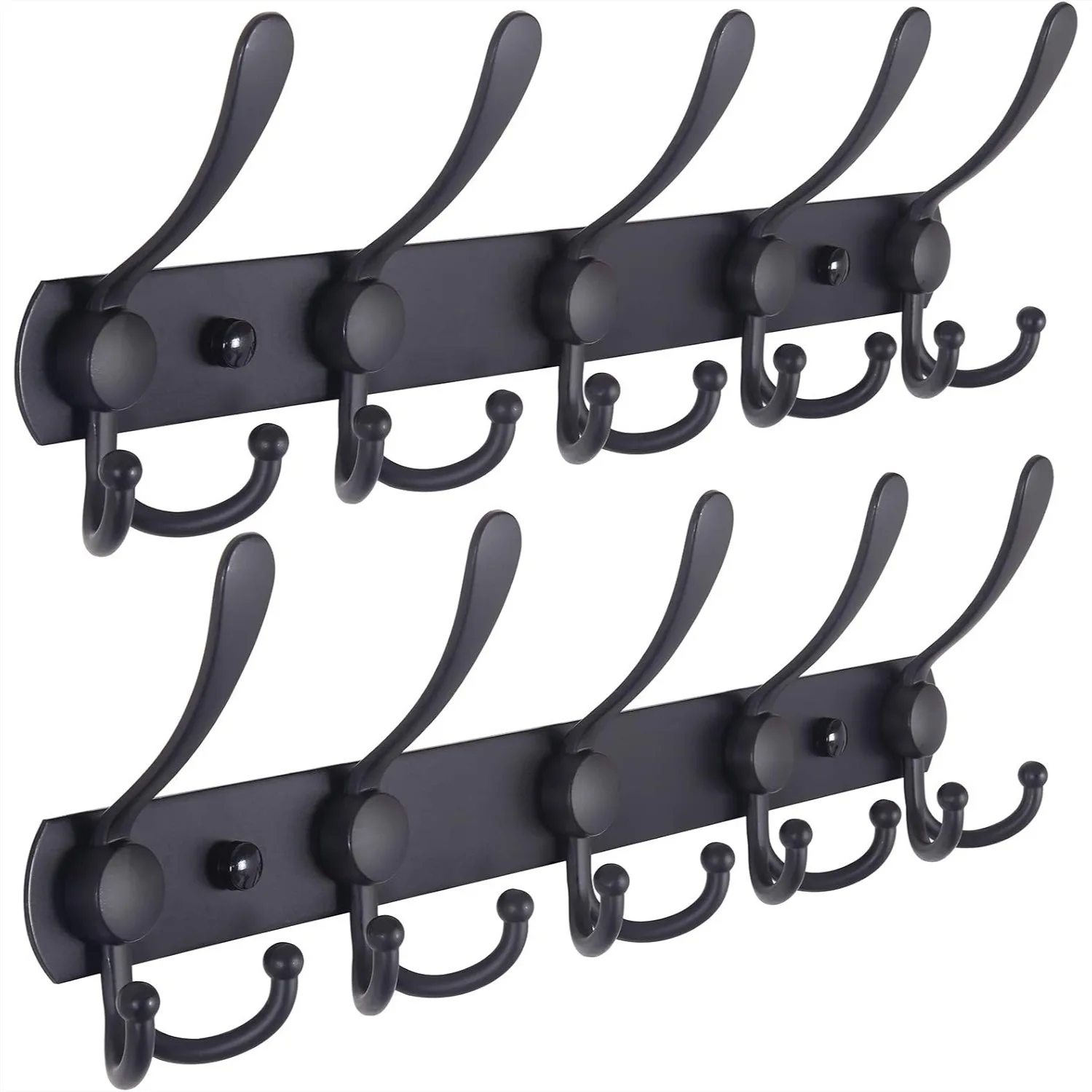 Wall Mounted Coat Rack with 5 Triple Hooks, Heavy Duty Stainless Steel for Entryway, Bathroom, Mudroom - Durable and
Wall Mounted Coat Rack with 5 Triple Hooks, Heavy Duty Stainless Steel for Entryway, Bathroom, Mudroom - Durable and